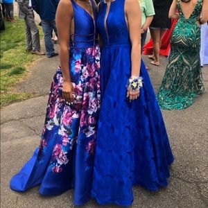 Royal blue prom dress
